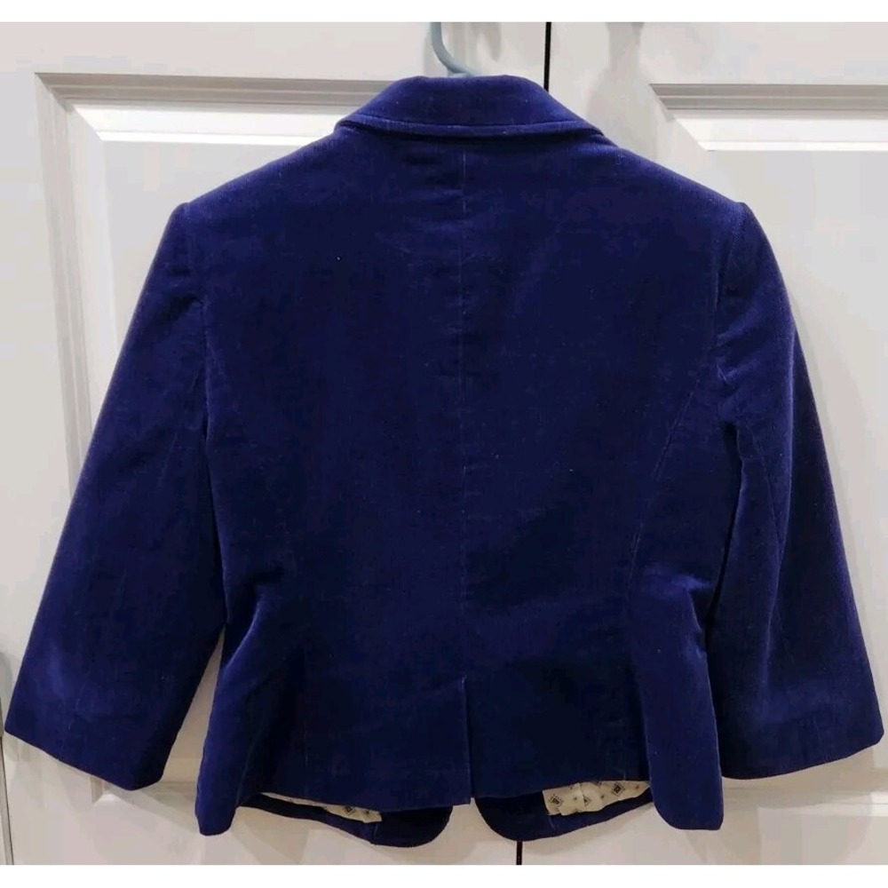 The‎ Limited Women's Blue Lined Blazer Coat 3/4 Length Sleeve Size Medium - Picture 4 of 8